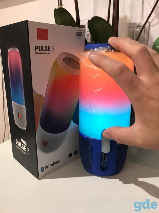 Колонки jbl puls 3 (синяя и красная), фотография 2