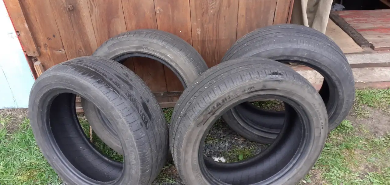 Продам летние шины Hankook R16 бу комплект, фотография 1