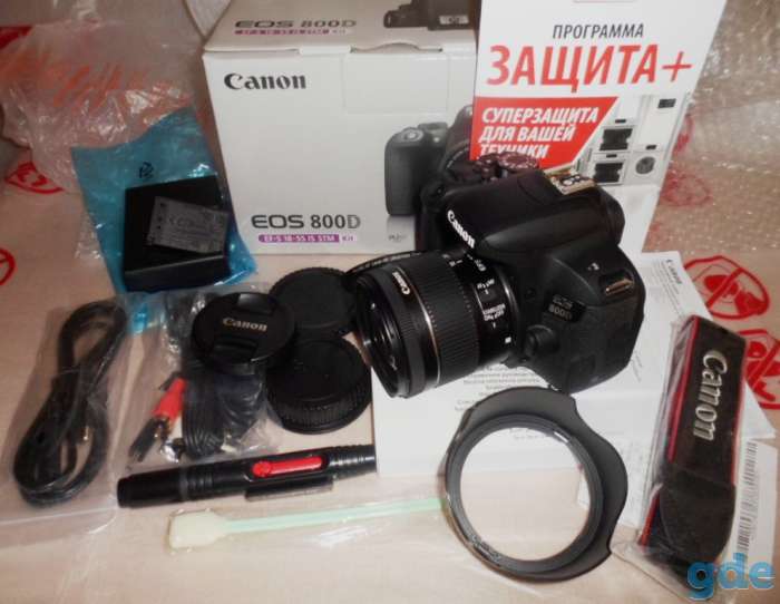 фотокамера Canon eos 800d 18-55 is stm, фотография 1