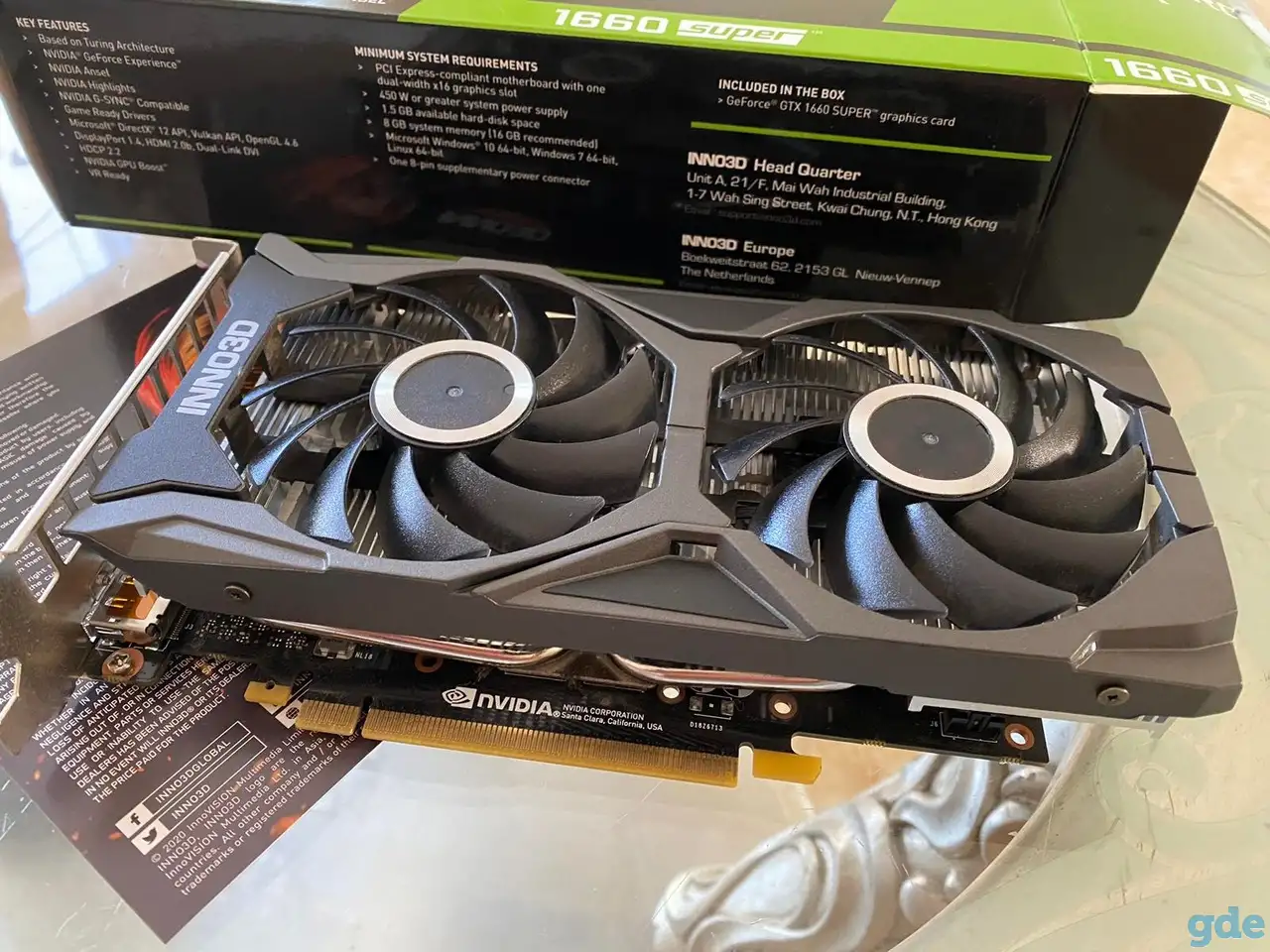 GeForce GTX 1660 super OC 6gb (без торга), фотография 1