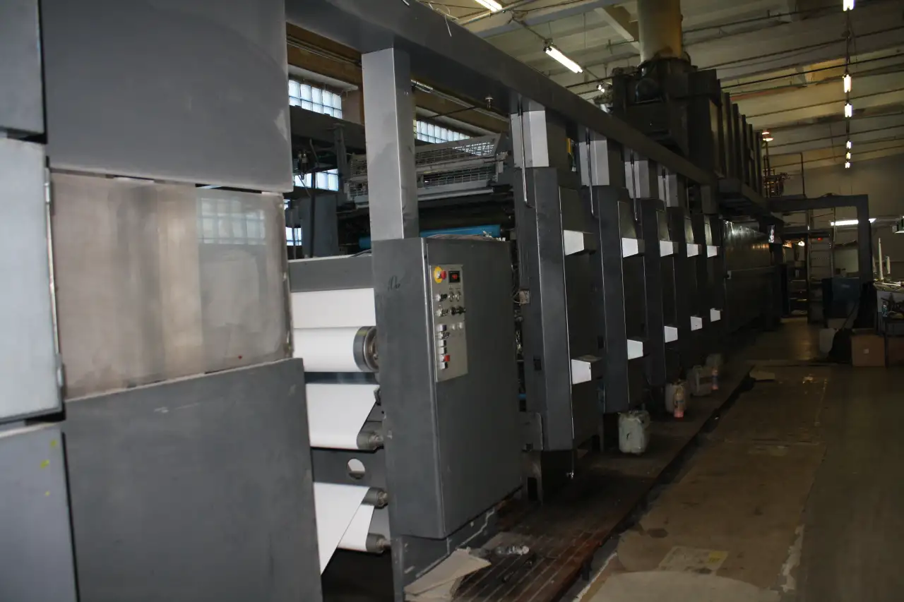 Продается офсетная рулонная печатная машина с газовой сушкой Heidelberg WEB 16, фотография 4