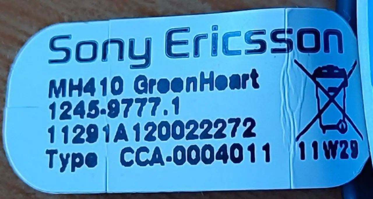 Проводные наушники Sony Ericsson с удлинителями, фотография 2