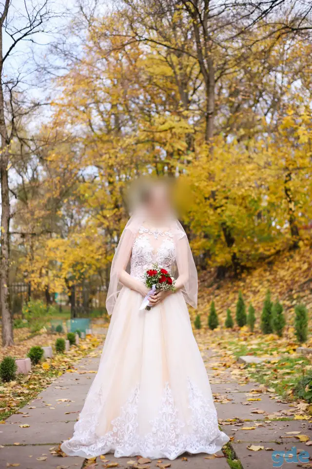 Платье свадебное 42 размер-46, фотография 1
