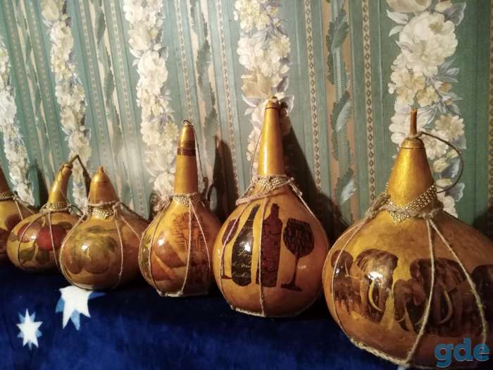 Продаю бутылки из натурального природного материала тыквы лагинарии, фотография 3